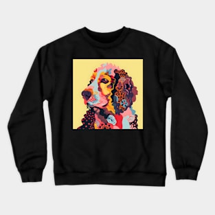 70s Irish Setter Vibes: Pastel Pup Parade Crewneck Sweatshirt